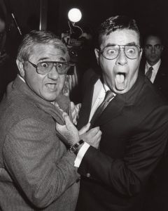 Buddy Hackett and Jerry Lewis 1986, NY.jpg